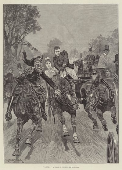 ¡Cerrado! Una escena en el Bois de Boulogne de Richard Caton Woodville junior